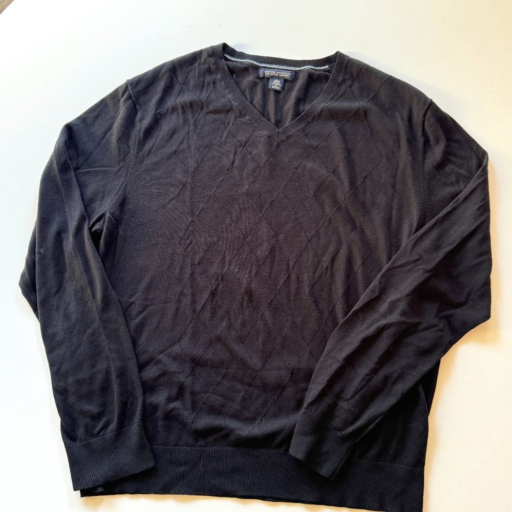 Banana Republic Men's Cashmere/Silk/Cotton Vneck sweater size L